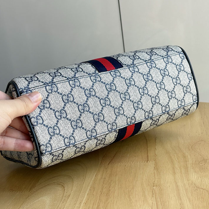 グッチ直営アウトレット店 GUCCI オフィディア スモール トートバッグ ベージュ&ブルー/ブルー 836840 FAE0J 4076 GUCCI ショルダーバッグ 人気 - 画像 (6)
