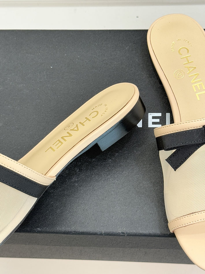 最高級シャネルスーパーコピー CHANEL メッシュ ミュール サンダル レディース 疲れない 2026新作 ベージュ 2630942 シャネル サンダル 新作 - 画像 (5)