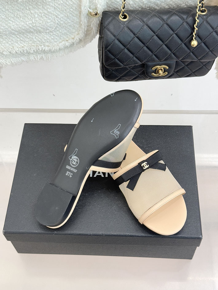 最高級シャネルスーパーコピー CHANEL メッシュ ミュール サンダル レディース 疲れない 2026新作 ベージュ 2630942 シャネル サンダル 新作 - 画像 (2)