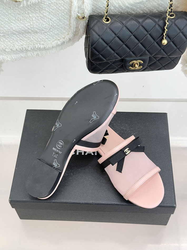 最高級シャネルスーパーコピー CHANEL メッシュ ミュール サンダル レディース 疲れない 2026新作 ピンク 2630944 サンダル レディース おしゃれ - 画像 (2)