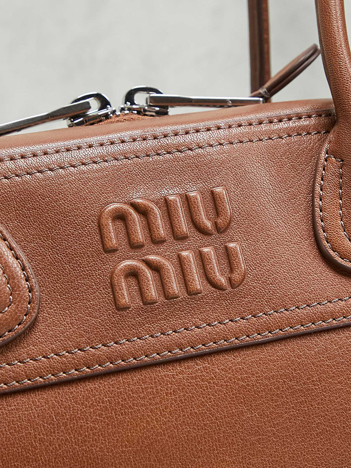 最高級MiuMiuスーパーコピー ミュウミュウ ヴィヴァン ナッパレザー バッグ キャラメル 5BB199_2BBL_F098L_V_OOO MIUMIU バッグ アウトレット - 画像 (6)