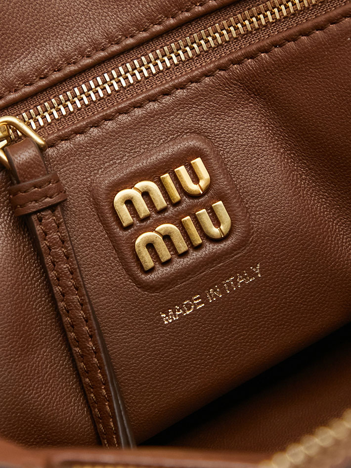 最高級MiuMiuスーパーコピー ミュウミュウ キャプリス パイソンプリント アイヤーズ クラッチバッグ タバコブラウン 5BF130_2BN6_F0005 Miumiu バッグ 人気 - 画像 (2)