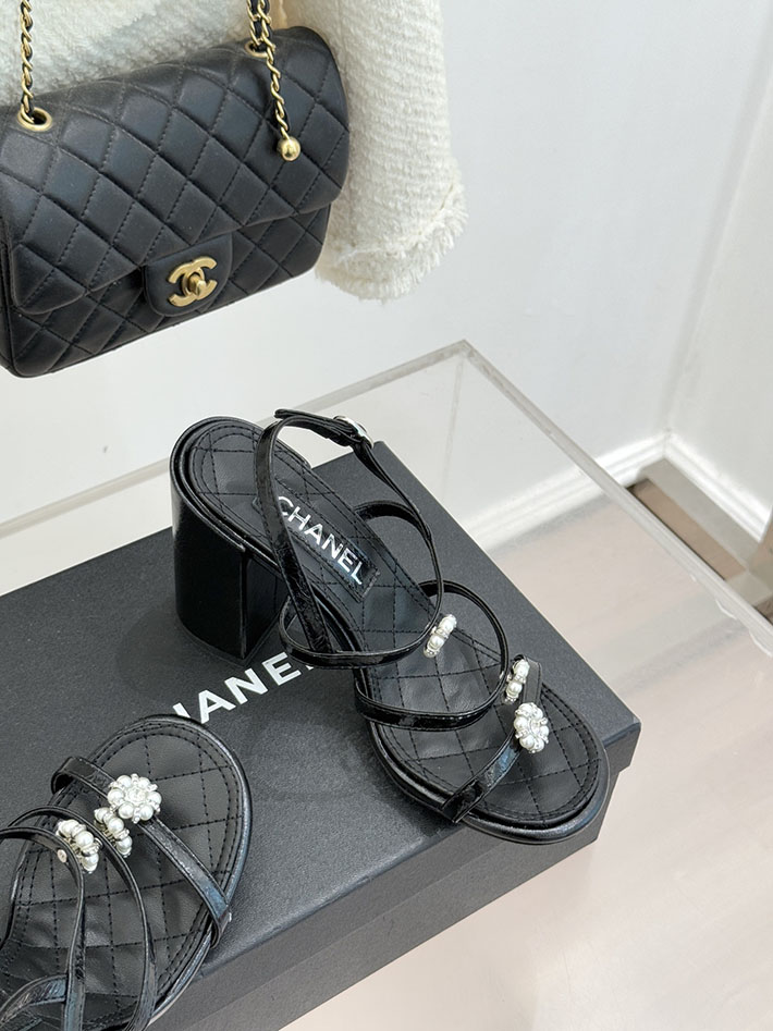最高級シャネルスーパーコピー CHANEL サンダル 2026年 新作 95mm ラミネート ラムスキン ブラック 2630959 シャネル サンダル 安い - 画像 (6)