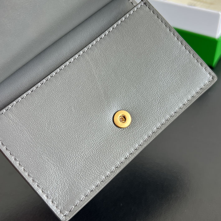 最高級ボッテガコピー Bottega Veneta ソルスティス ビジネスカードケース アゲートグレー 810596V4R411556 ボッテガ カードケース レディース - 画像 (4)