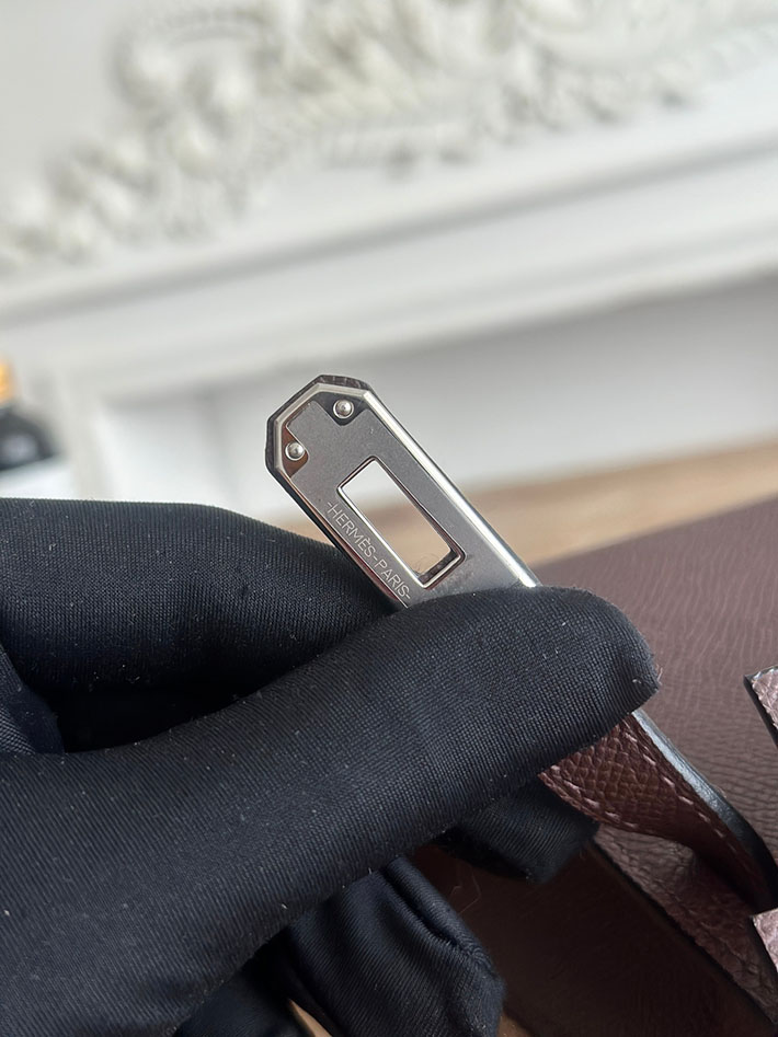 エルメス ショルダーバッグの定価 HERMES ケリーミニ2 ルージュセリエ ヴォーエプソン シルバー金具 H073663CK0G エルメス ミニ ショルダー - 画像 (5)