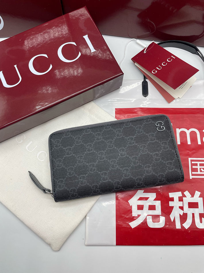グッチ 財布 アウトレット GUCCI ジップアラウンドウォレット インテリア 822051 ブラック 2633293 グッチ 財布 メンズ 長財布 - 画像 (9)
