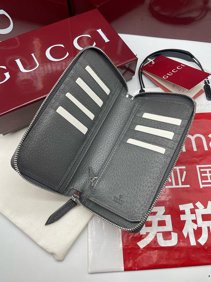 グッチ 財布 アウトレット GUCCI ジップアラウンドウォレット インテリア 822051 ブラック 2633293 グッチ 財布 メンズ 長財布 - 画像 (8)