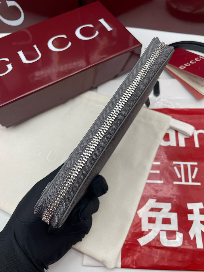 グッチ 財布 アウトレット GUCCI ジップアラウンドウォレット インテリア 822051 ブラック 2633293 グッチ 財布 メンズ 長財布 - 画像 (4)
