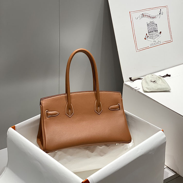 ショルダーバーキン29の定価 HERMES バーキンショルダーライト 29 ゴールド スイフト シルバー金具 H085237CK37 エルメス バッグ バーキン - 画像 (8)