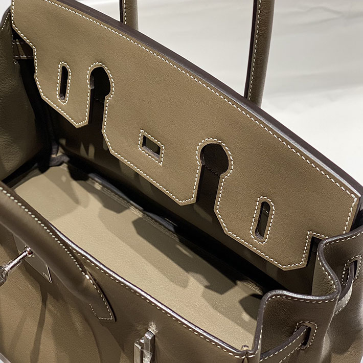 ショルダーバーキン29の定価 HERMES バーキンショルダーライト 29 エトゥープ スイフト シルバー金具 H085237CK18 エルメス バッグ人気ランキング - 画像 (2)
