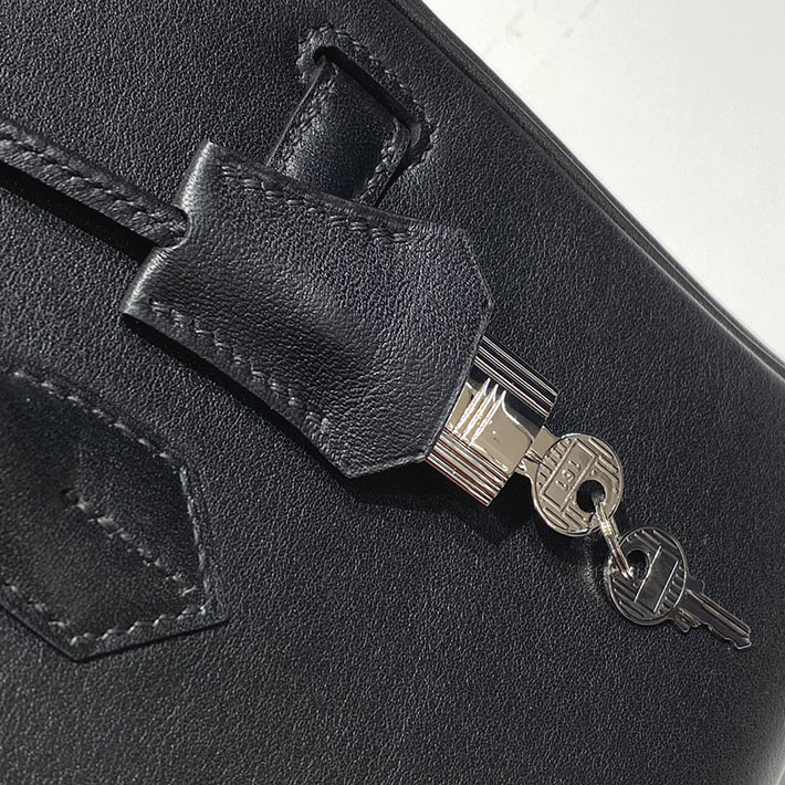 ショルダーバーキン29の定価 HERMES バーキンショルダーライト 29 ブラック スイフト シルバー金具 H085237CK89 shoulder birkin 29 - 画像 (3)