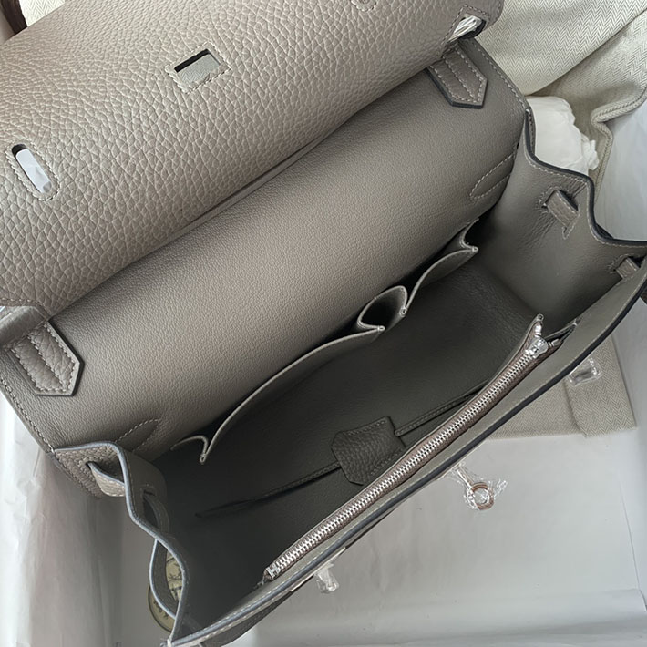エルメス ジプシエールの通販 HERMES ジプシエール 28cm エタン トリヨンクレマンス シルバー金具 H061784CK8F エルメス メンズバッグ 人気 - 画像 (5)