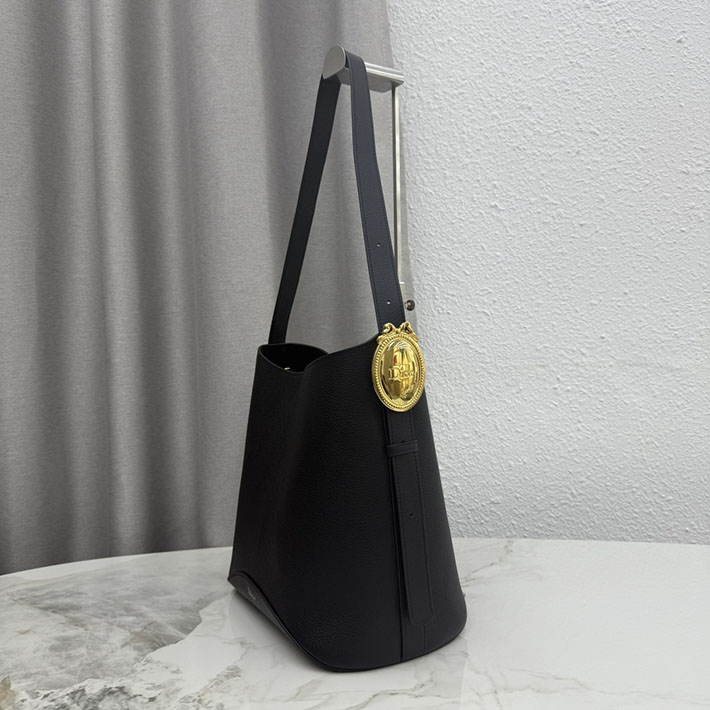 最高級ディオールスーパーコピー Dior Médaillon バケットバッグ ミディアム ブラック M1532QUQW_M900 ディオール バッグ トート - 画像 (8)