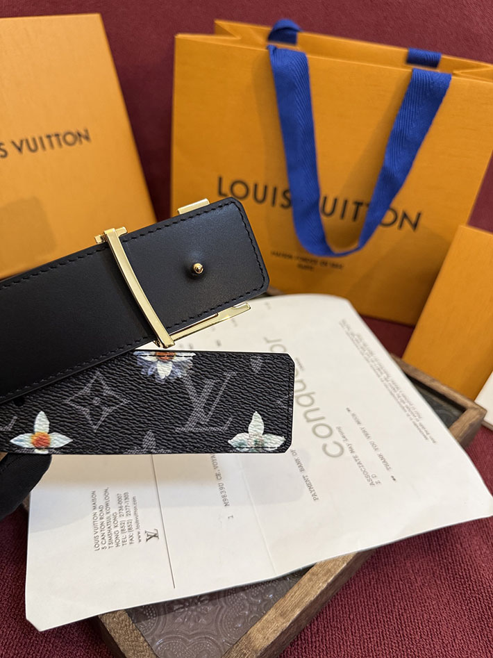 最高級ルイヴィトンスーパーコピー ベルト・LV イニシャル モノグラム・フラワー 40MM リバーシブル 2632533 ルイヴィトン ベルト 交換 - 画像 (4)