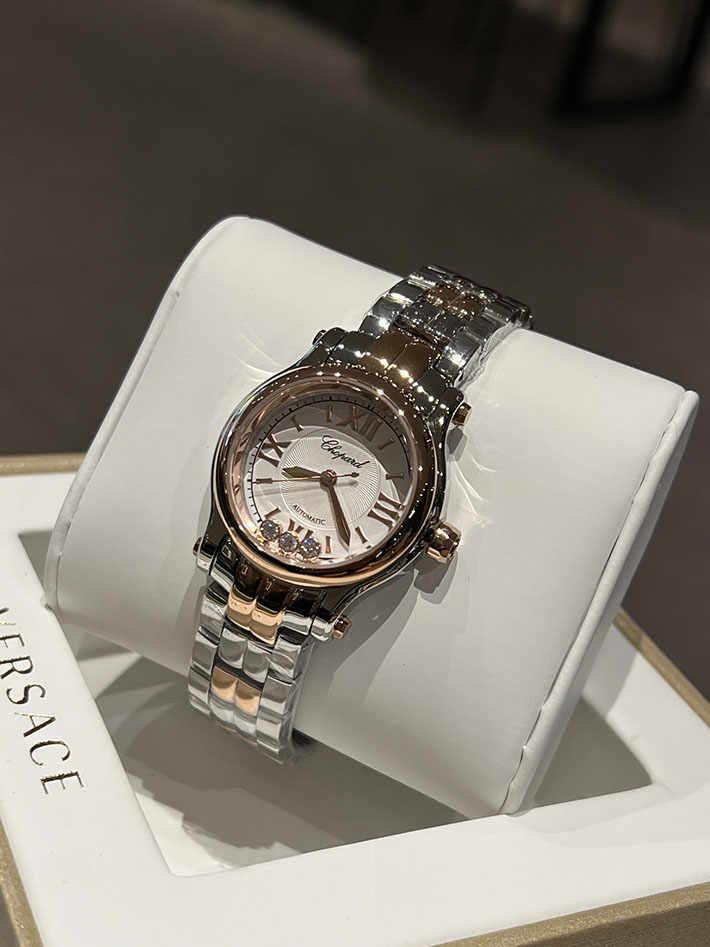 最高級ショパールスーパーコピー CHOPARD ハッピースポーツ クオーツ ルーセントスティール ダイヤモンド 278590-3012 ショパール ハッピースポーツ ピンク - 画像 (8)