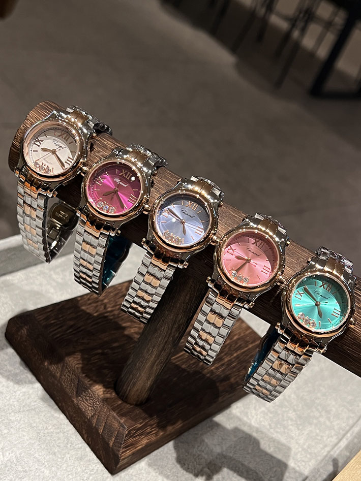 最高級ショパールスーパーコピー CHOPARD ハッピースポーツ クオーツ ルーセントスティール ダイヤモンド 278590-3012 ショパール ハッピースポーツ ピンク - 画像 (2)
