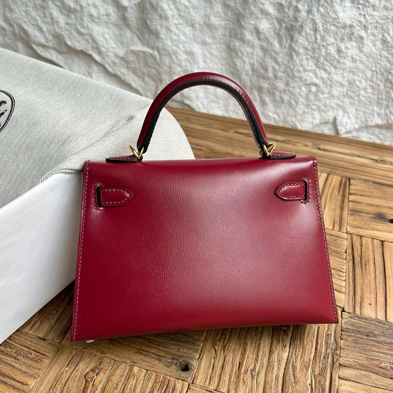エルメス ケリーミニ2の通販 HERMES ケリーミニ2 外縫い ルージュアッシュ ボックスカーフ ゴールド金具 2634024 エルメス ミニケリー 定価 - 画像 (8)