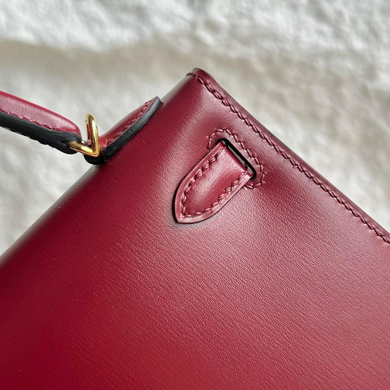 エルメス ケリーミニ2の通販 HERMES ケリーミニ2 外縫い ルージュアッシュ ボックスカーフ ゴールド金具 2634024 エルメス ミニケリー 定価 - 画像 (7)