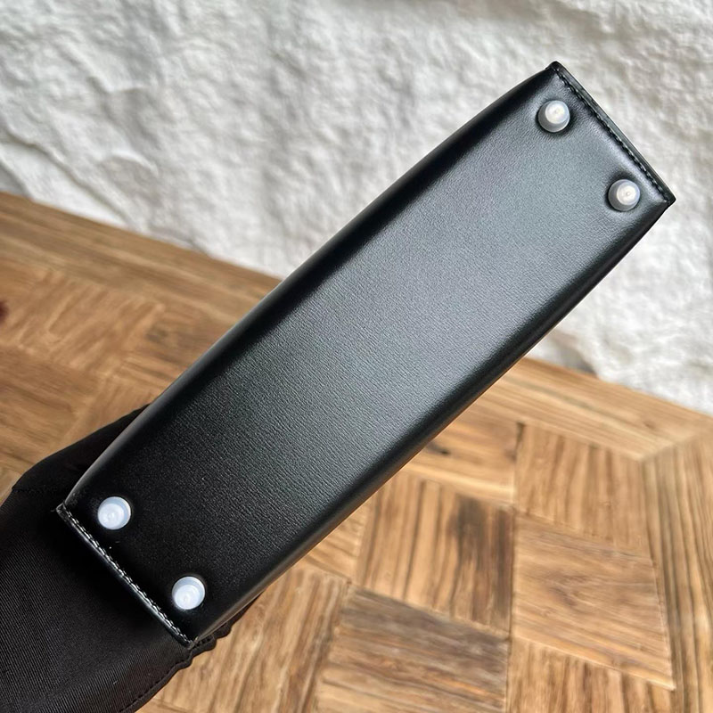 エルメスコピー通販 HERMES ケリーミニ2 外縫い ブラック ボックスカーフ シルバー金具 2634025 エルメス ケリー コピー - 画像 (3)
