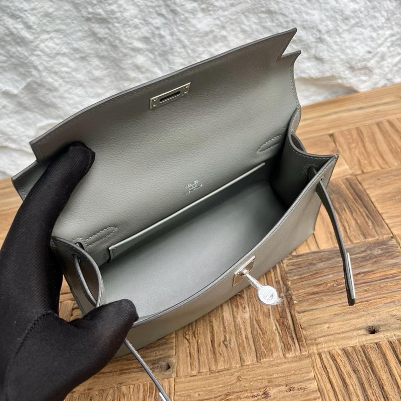 エルメスコピー通販 HERMES ポシェットケリー グリメイヤー スイフト シルバー金具 H084047CK0L エルメス ミニケリー2 定価 - 画像 (3)