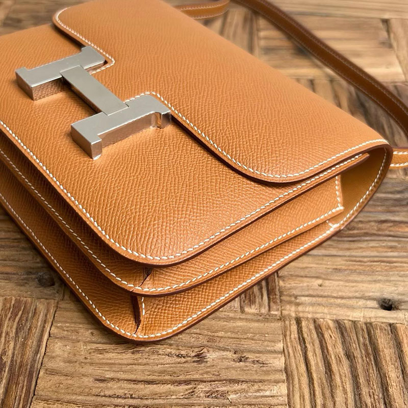 エルメスコピー通販 HERMES コンスタンス3 ミニ ゴールド ヴォーエプソン シルバー金具 H056341CK37 レディース エルメス ショルダーバッグ - 画像 (2)