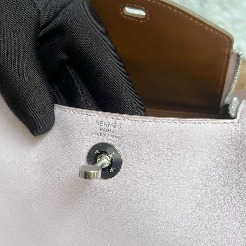 エルメス リンディミニの通販 HERMES ミニリンディ モーヴペール ゴールド スイフト シルバー金具 H085955CK09 エルメス ピンク 人気色 - 画像 (3)