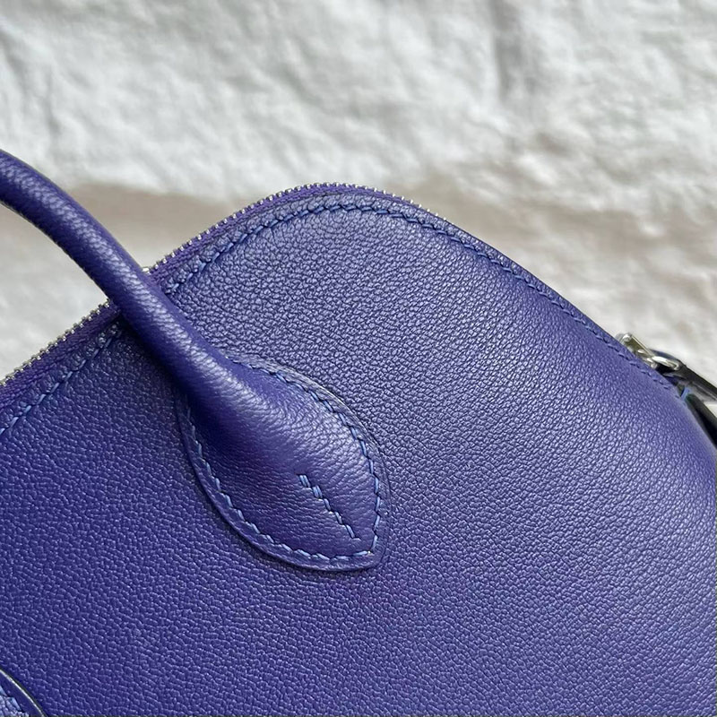 エルメスコピー通販 HERMES ボリード1923 ミニ パープル シェブルミゾル シルバー金具 H073444CKX3 ボリード ミニサイズ - 画像 (6)