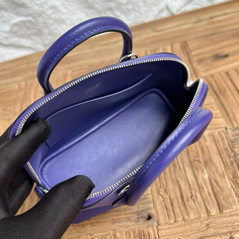 エルメスコピー通販 HERMES ボリード1923 ミニ パープル シェブルミゾル シルバー金具 H073444CKX3 ボリード ミニサイズ - 画像 (4)