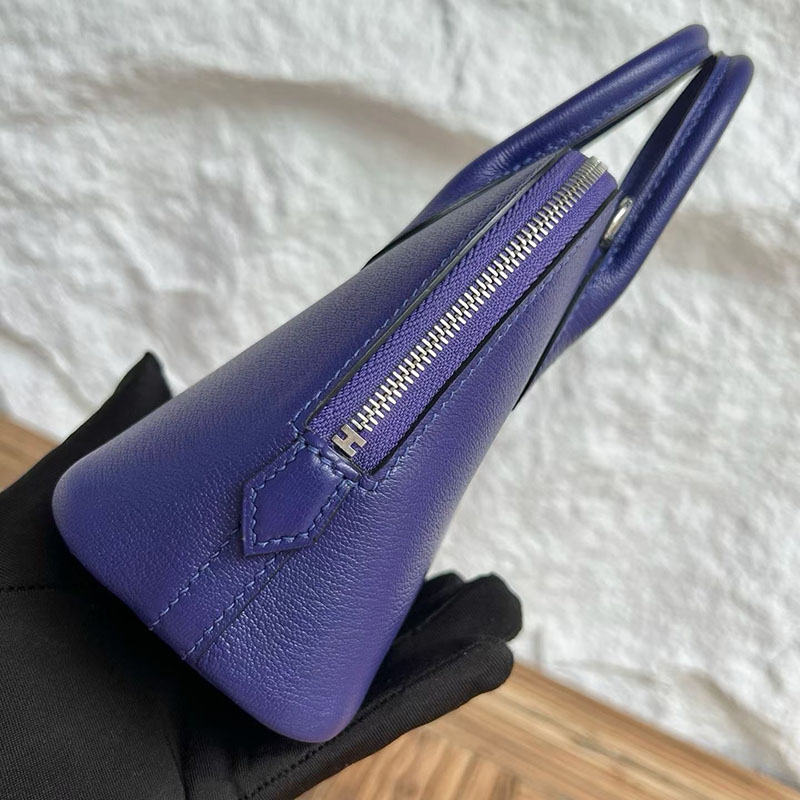 エルメスコピー通販 HERMES ボリード1923 ミニ パープル シェブルミゾル シルバー金具 H073444CKX3 ボリード ミニサイズ - 画像 (2)