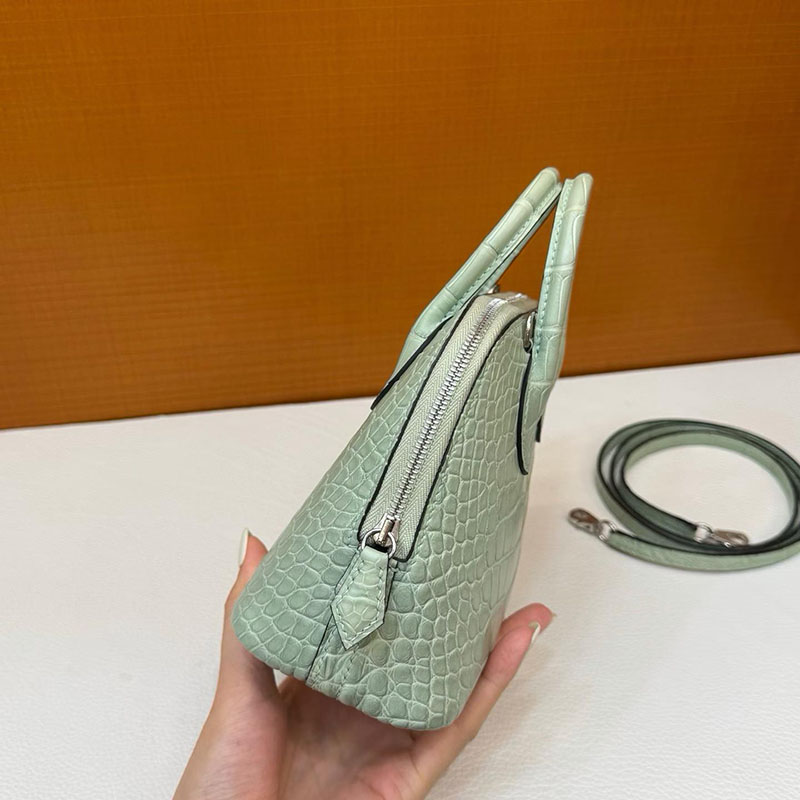 エルメスコピー通販 HERMES ボリード1923 ミニ ヴェールデュー クロコダイル シルバー金具 2634120 エルメス ミニバッグ クロコダイル - 画像 (8)