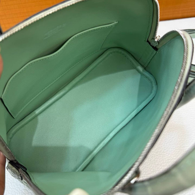 エルメスコピー通販 HERMES ボリード1923 ミニ ヴェールデュー クロコダイル シルバー金具 2634120 エルメス ミニバッグ クロコダイル - 画像 (5)