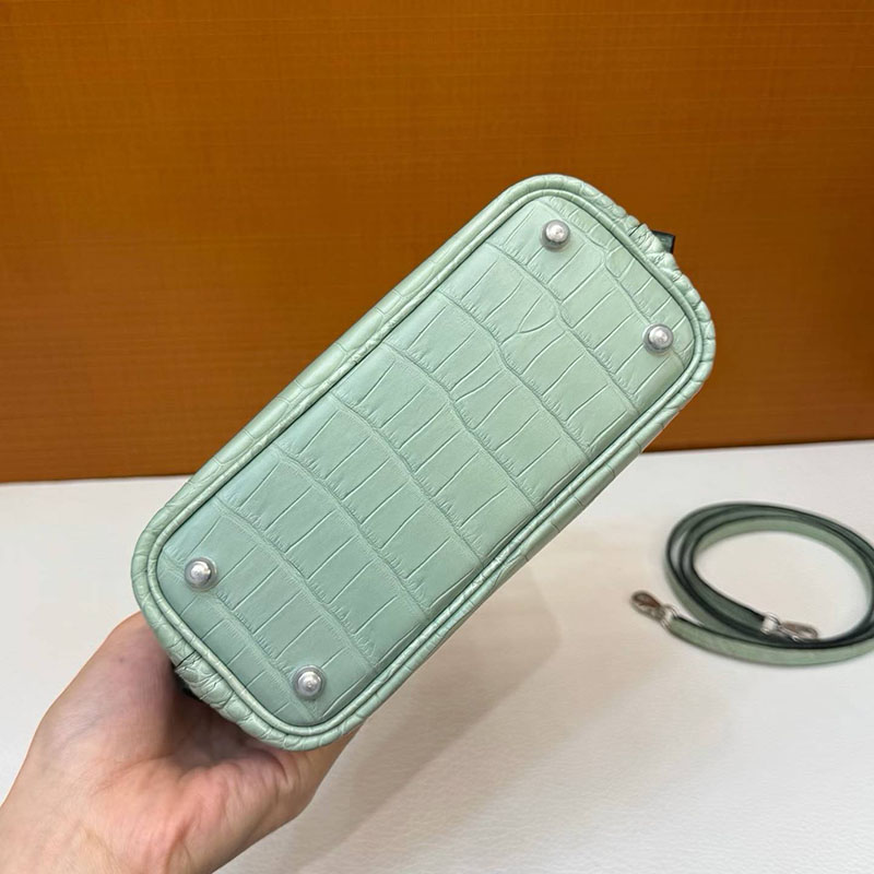 エルメスコピー通販 HERMES ボリード1923 ミニ ヴェールデュー クロコダイル シルバー金具 2634120 エルメス ミニバッグ クロコダイル - 画像 (2)