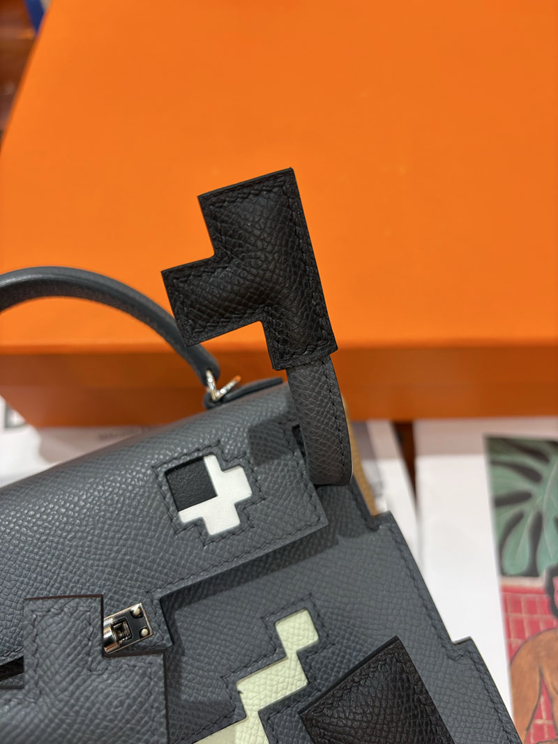 エルメスコピー通販 HERMES ケリードール ピクト ミニハンドバッグ グリミスティ グレー シルバー金具 2634134 ケリードール ピクト 定価 - 画像 (7)