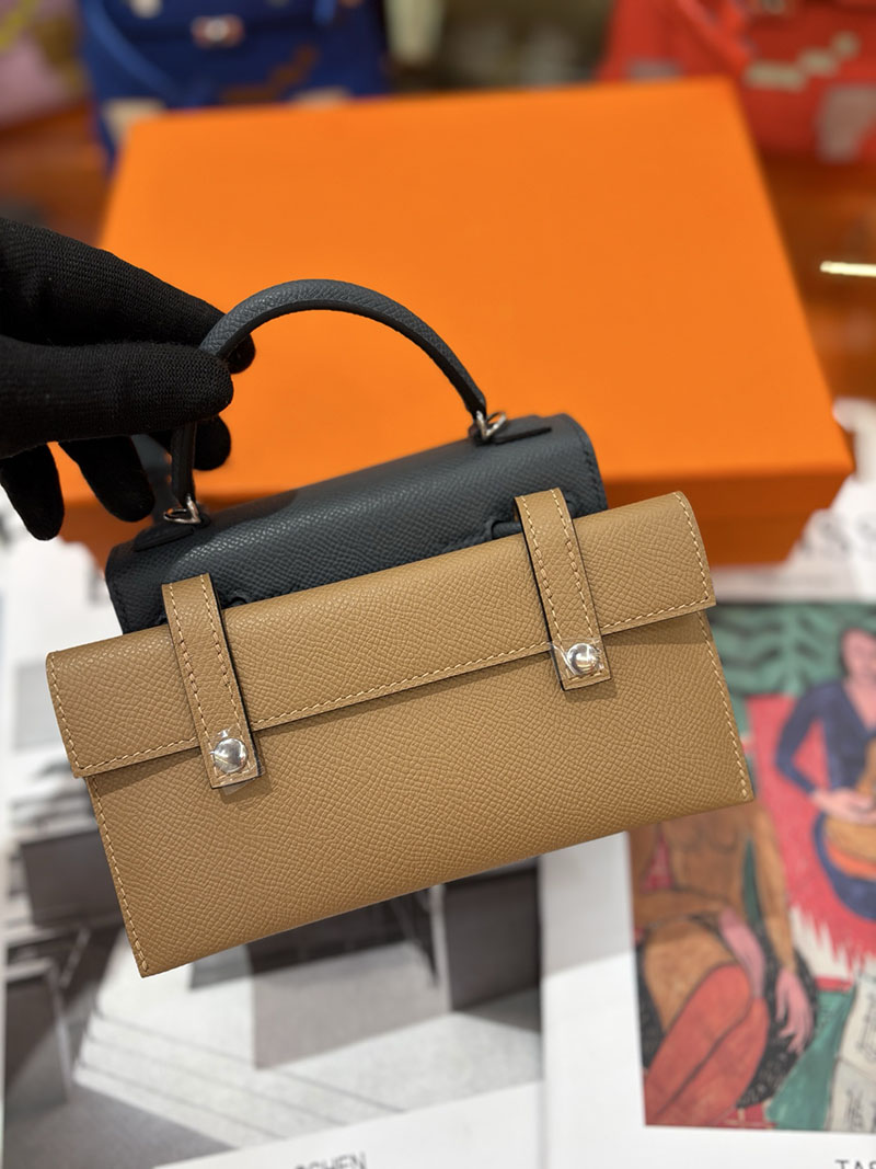 エルメスコピー通販 HERMES ケリードール ピクト ミニハンドバッグ グリミスティ グレー シルバー金具 2634134 ケリードール ピクト 定価 - 画像 (5)