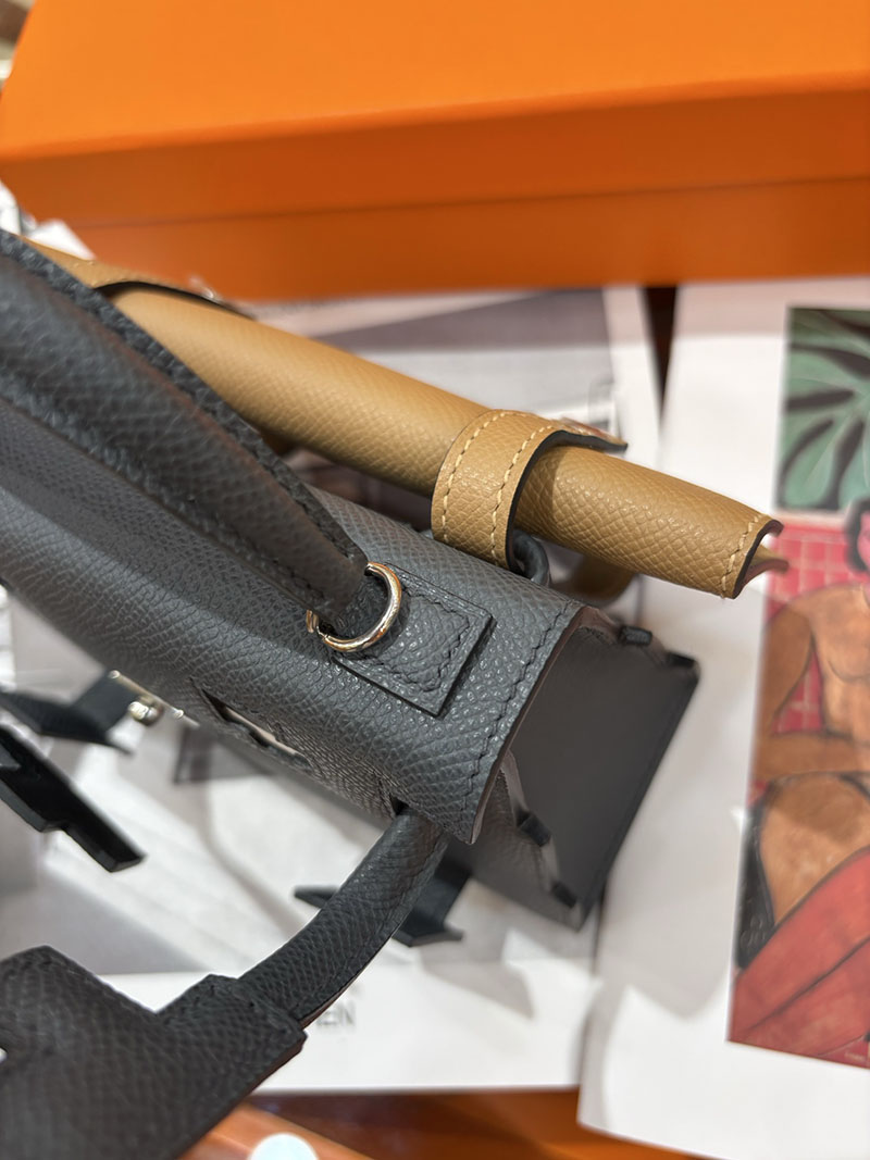 エルメスコピー通販 HERMES ケリードール ピクト ミニハンドバッグ グリミスティ グレー シルバー金具 2634134 ケリードール ピクト 定価 - 画像 (4)
