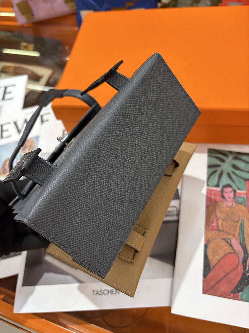 エルメスコピー通販 HERMES ケリードール ピクト ミニハンドバッグ グリミスティ グレー シルバー金具 2634134 ケリードール ピクト 定価 - 画像 (3)