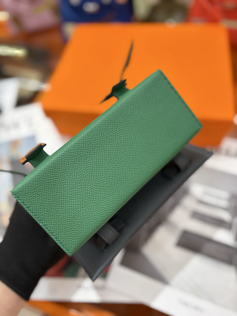 エルメスコピー通販 HERMES ケリードール ピクト ミニハンドバッグ グリーン シルバー金具 2634137 ケリードールピクト コピー - 画像 (2)