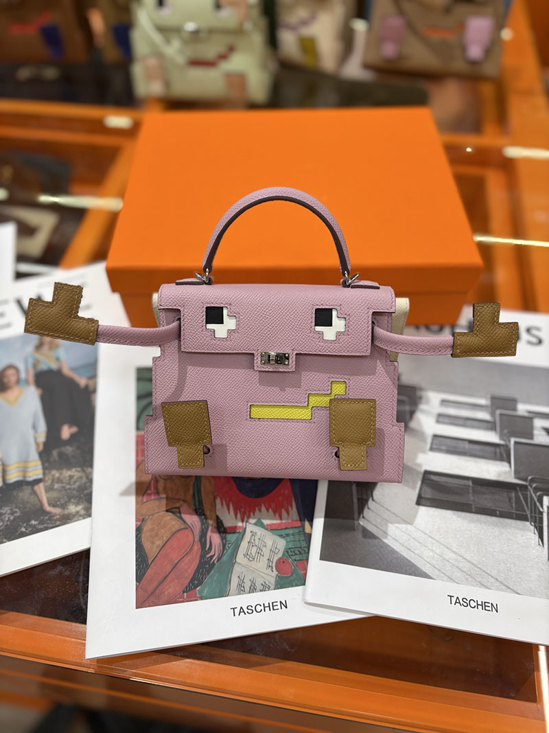 エルメスコピー通販 HERMES ケリードール ピクト ミニハンドバッグ モーヴシルヴェストル シルバー金具 2634140 ケリードールピクト アウトレット - 画像 (8)