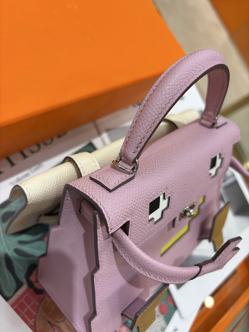 エルメスコピー通販 HERMES ケリードール ピクト ミニハンドバッグ モーヴシルヴェストル シルバー金具 2634140 ケリードールピクト アウトレット - 画像 (5)