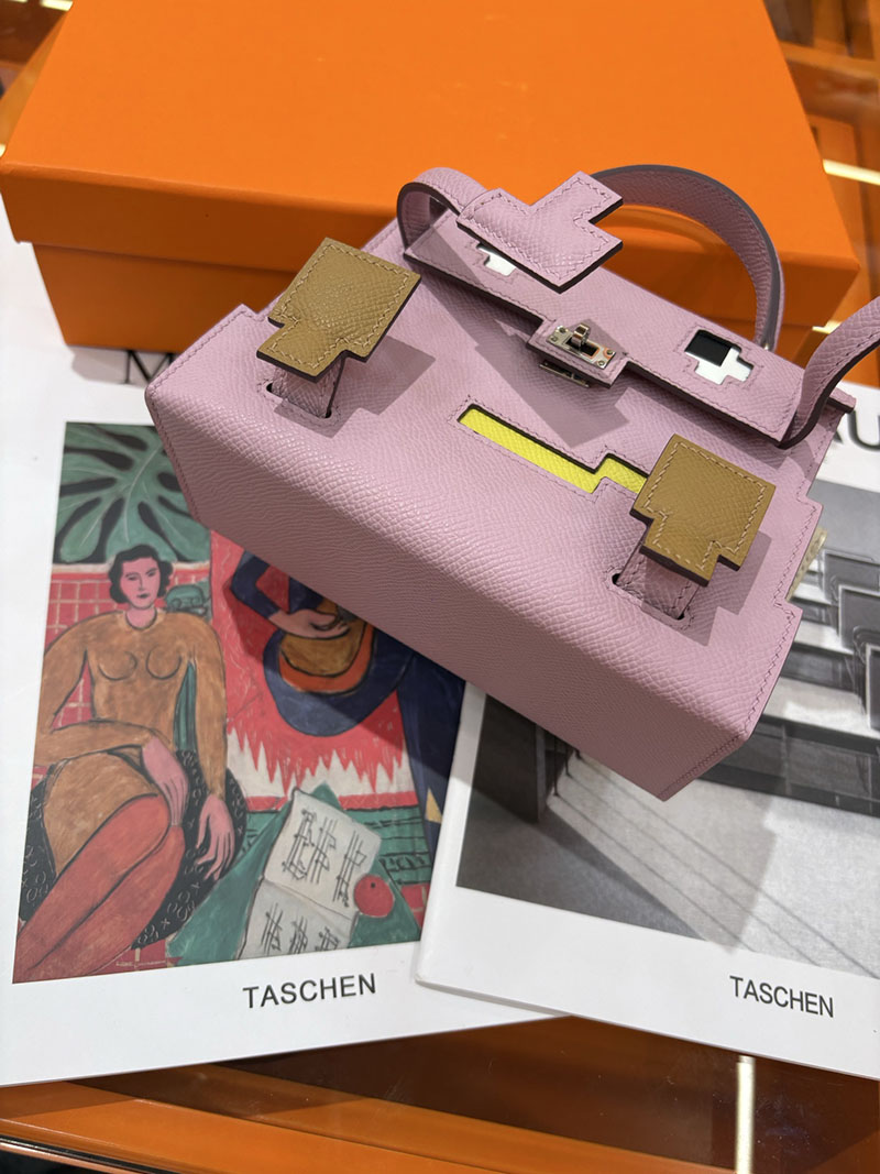 エルメスコピー通販 HERMES ケリードール ピクト ミニハンドバッグ モーヴシルヴェストル シルバー金具 2634140 ケリードールピクト アウトレット - 画像 (2)