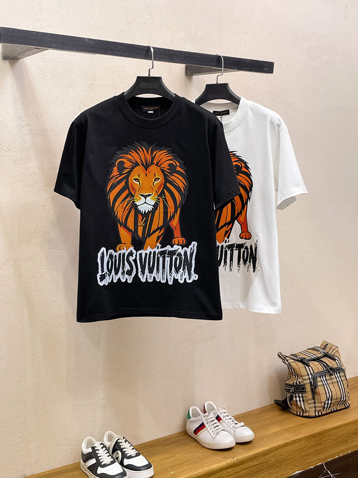 最高級ルイヴィトンスーパーコピー Louis Vuitton コットン 2026年最新作 半袖クルーネックTシャツ clothes202600441 ルイ・ヴィトンの高級カスタムホワイトTシャツ - 画像 (10)