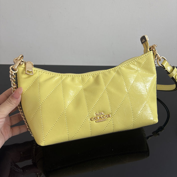 コーチ バッグ アウトレット COACH ケイトリン ショルダー バッグ・キルティング ソフト イエロー CDZ88 IMPM2 コーチ バッグ ショルダー - 画像 (6)