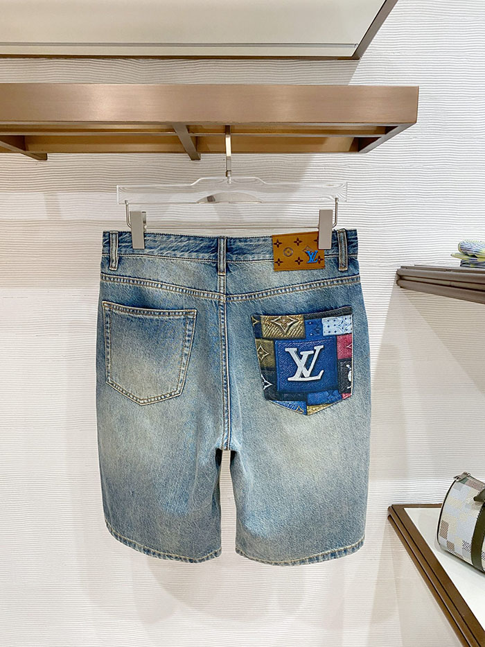 最高級ルイヴィトンスーパーコピー Louis Vuitton 2026新作 デニム ハーフパンツ ショートパンツ clothes202600510 ルイヴィトン パンツ メンズ - 画像 (3)