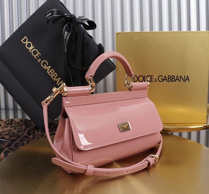 ドルガバ バッグ アウトレット Dolce & Gabbana ハンドバッグ シシリー スモール ピンク 2633511 ドルチェ&ガッバーナ バッグ レディース - 画像 (7)
