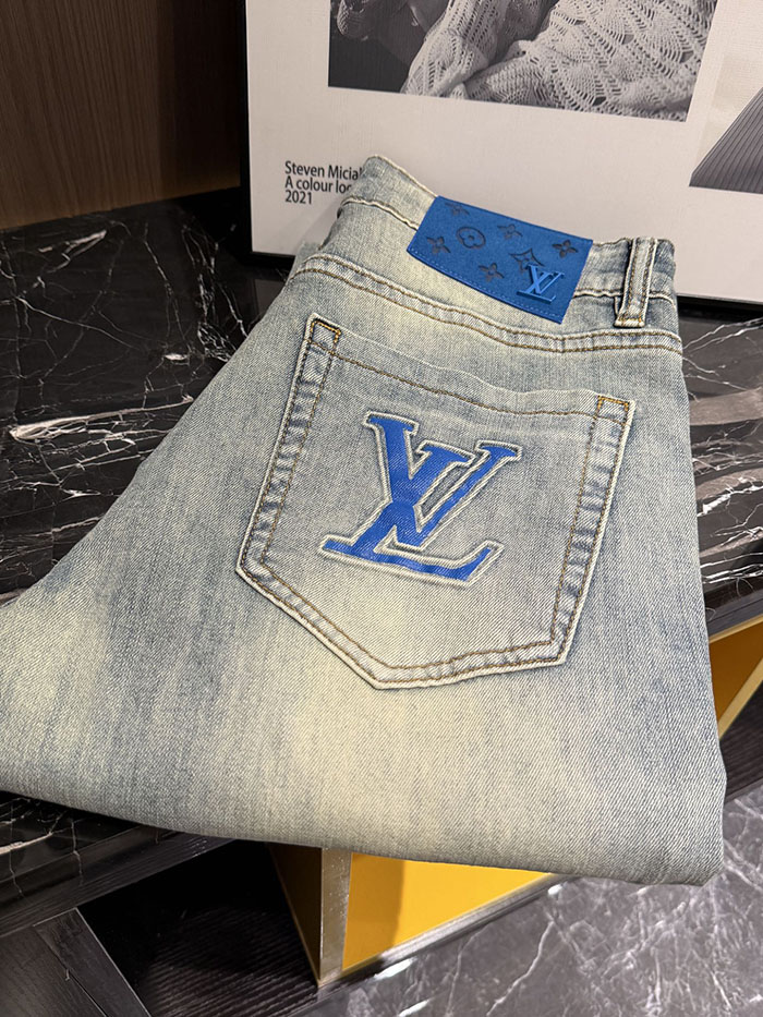 最高級ルイヴィトンスーパーコピー Louis Vuitton コットン 2026年春夏 メンズ ストレートレッグジーンズ clothes202600592 ルイヴィトン メンズジーンズ 安い - 画像 (2)