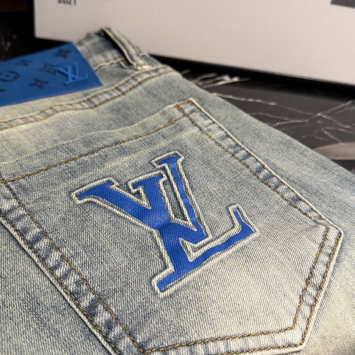 最高級ルイヴィトンスーパーコピー Louis Vuitton コットン 2026年春夏 メンズ ストレートレッグジーンズ clothes202600592 ルイヴィトン メンズジーンズ 安い - 画像 (4)