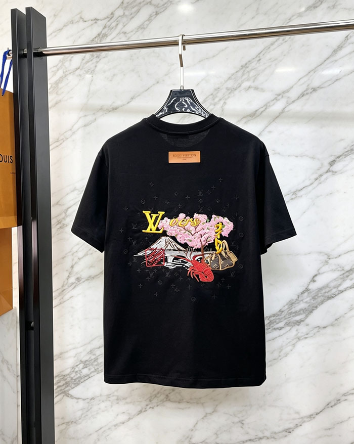 最高級ルイヴィトンスーパーコピー Louis Vuitton 2026年春夏新作 🐫 クルーネック ピュアコットン 半袖Tシャツ clothes202600625 ルイヴィトン メンズ黒Tシャツ 新作 - 画像 (14)