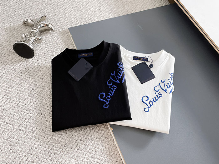 最高級ルイヴィトンスーパーコピー Louis Vuitton 2026年春夏新作 マーセライズドコットン半袖Tシャツ clothes202600640 ルイヴィトン 白Tシャツ 安い - 画像 (2)