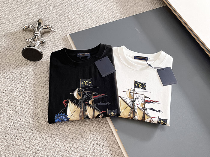最高級ルイヴィトンスーパーコピー Louis Vuitton 2026年春夏新作 マーセライズドコットン半袖Tシャツ clothes202600642 ルイヴィトン 黒Tシャツ 新作 - 画像 (10)