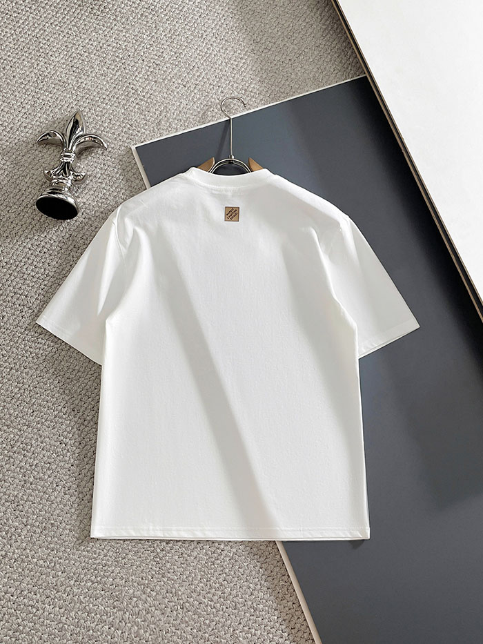 最高級ルイヴィトンスーパーコピー Louis Vuitton 2026年春夏新作 マーセライズドコットン半袖Tシャツ clothes202600644 ルイヴィトン 白Tシャツ 新作 - 画像 (4)